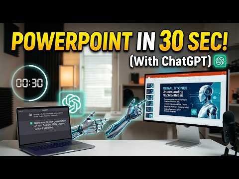 Create a Professional PPT in 30 Seconds with ChatGPT! (2026) | Create PowerPoint Presentation