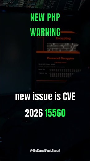 PHP Flags CVE-2026-115560: Another Potential Web Server Code Execution Path