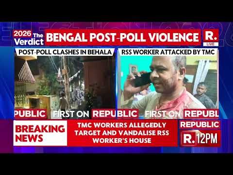 Post-Poll Clashes: RSS Worker's House Allegedly Attacked By TMC Workers In Bengal's Behala