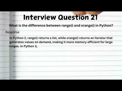 TOP 50+ Python Interview Questions & Answers | Freshers & Experienced Candidates | Crack Interviews