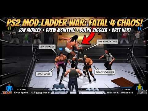 WWE HCTP 2026 MOD - Fatal 4-Way TLC: Jon Moxley vs Drew McIntyre vs Bret Hart