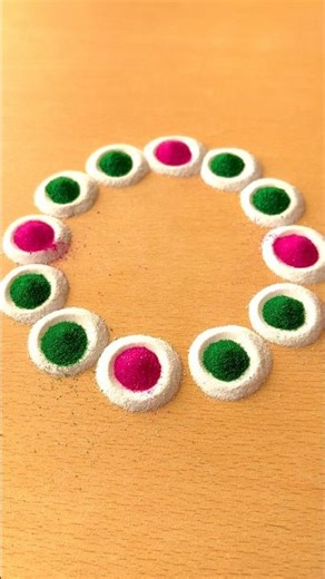 Simple Rangoli | Satisfying Rangoli | Easy Rangoli Tips and Tricks | ASMR #rangoli #satisfying #asmr