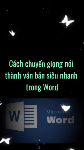 Cách chuyển giọng nói thành văn bản trong Word #thuthuattinhoc #meotinhoc #word #excel #powerpoint