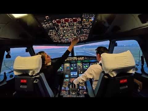 Airbus A320 COCKPIT View! Push back, Start Up Taxi and Take Off from Bucharest Airport
