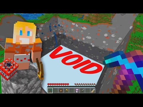 I Broke Over 1,324,458 Bedrock Blocks to Create the Void in Minecraft