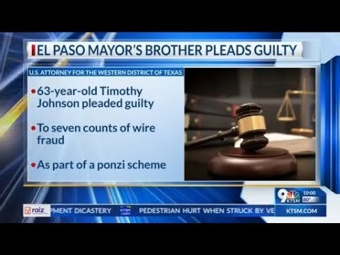 Mayor's brother pleads guilty in ponzi scheme