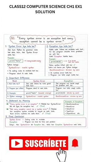 Class 12th computer science ncert ch1 ex1 solution
