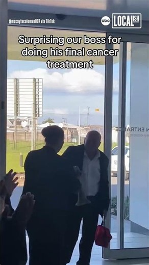 Boss surprised with heartwarming celebration