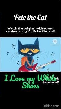 Pete the Cat's I Love My White Shoes! (Speed Version!) | Melody's Playhouse #shorts #catshorts #kids