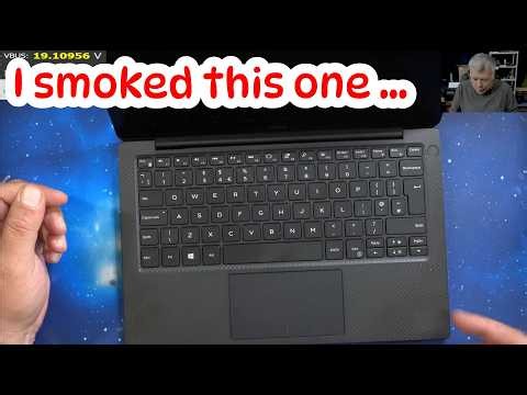 Dell XPS 7390 no picture, board repair - I followed a dodgy youtube video guide, and ..... smoke...