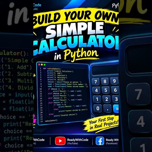Create Your Own Calculator Using Python! 🧮🐍 | Mini Project #3project3 calculator