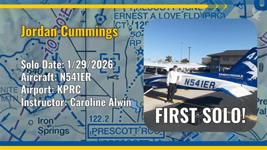 Embry-Riddle COA - Prescott, AZ | New Student solos!! Congratulations Eagles! #erau #ernie #embryriddle #pilot #flight | Instagram