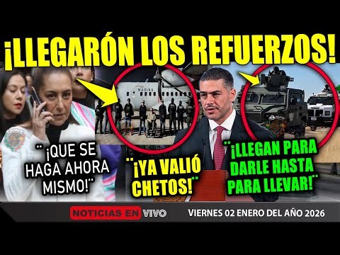 SE ACABÓ! LLEGAN LOS REFUERZOS ¡CLAUDIA SHEINBAUM INICIÓ BRAVA ESTE 2026! HARFUCH TRUMP EJERCITO
