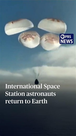International Space Station astronauts return to Earth
