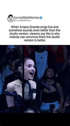 Ariana Grande delivers live vocals that sound even better than the studio version #arianagrande