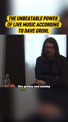 Dave Grohl Explains Why Live Music Can Never Be Replaced 🎵🔥