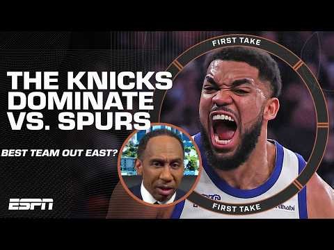 Stephen A. on the Knicks' win vs. Spurs: ‘THEY RAN THEM OUT THE BUILDING!’ | First Take