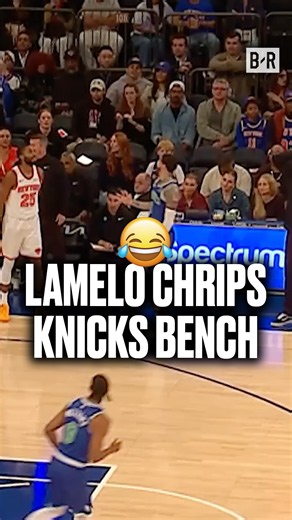 LaMelo had to let the Knicks bench know 🤣