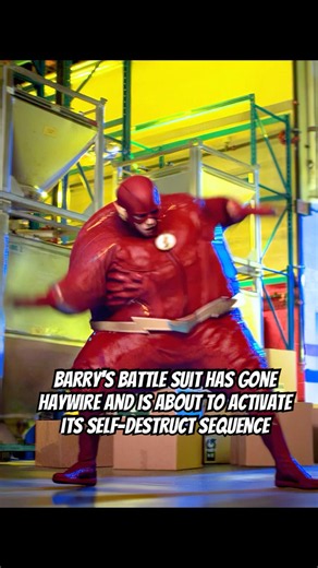 Barry's battle suit has gone haywire and is about to activate its self-destruct sequence #foryou