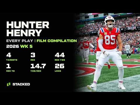 Hunter Henry: Every Touch of 2026 Week 5 | Full Film Compilation