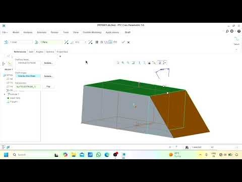 #21 Draft Command in Creo parametric #mechanicalengineering #engineering 