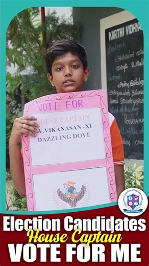 Our ICSE Election Candidates | KARTHI VIDHYALAYA INTERNATIONAL SCHOOL #2026_2027