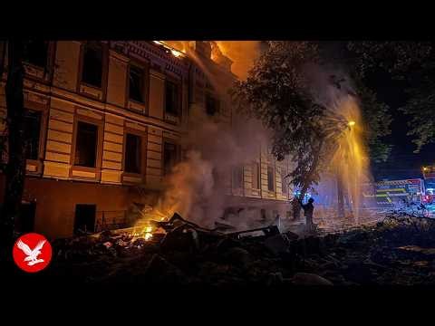 Russia pounds Kyiv with ballistic missiles leaving one dead and 13 injured