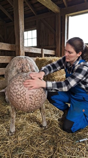 Surgical Miracle or AI Magic? 🐑💨 The Trocar Procedure! #rescue #sheep