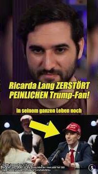 Ricarda Lang ZERSTÖRT Peinlichen Trump Fan!