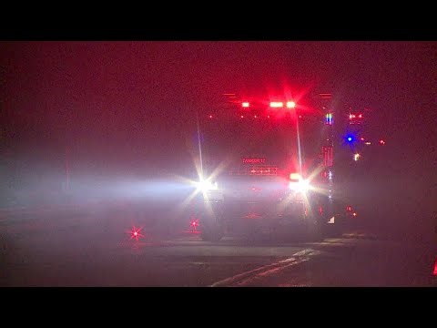 Crews battle overnight fire in Luzerne County