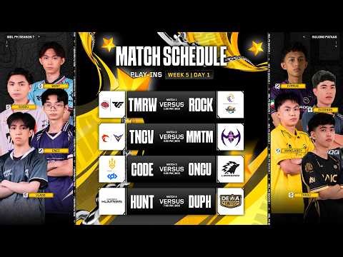 🔴 LIVE | MDL PH S7 | FILIPINO - Week 5 Day 1