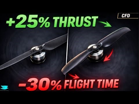 Curved-Tip Propellers: More Thrust, Less Battery Life?