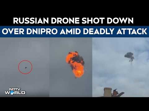 Russia-Ukraine War: Russian Drone Downed Over Dnipro Amid Deadly Strike on Ukraine