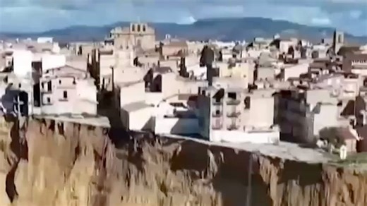 A massive storm triggered a landslide in Sicily, causing some homes to fall off a cliff. More than 1,500 people had to evacuate. The area is bracing for more possible damage, as heavy rain is set to hit in the coming days. | CBS Mornings