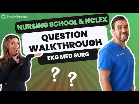 EKG Practice Questions for NCLEX | SimpleNursing Walkthrough