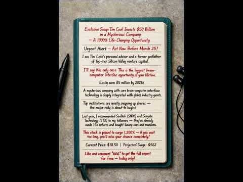 Tim Cook Invests $50 Billion in a Mysterious Company — A 1000% Life-Changing Opportunity