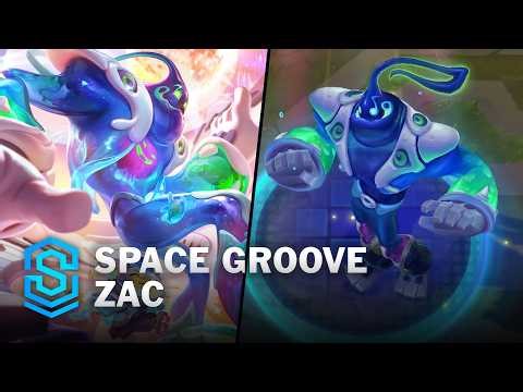 Space Groove Zac Skin Spotlight - Pre-Release - PBE Preview - League of Legends
