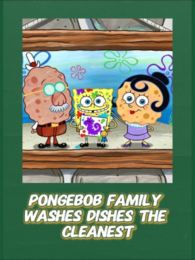 Who in the SpongeBob family washes dishes the cleanest#tiktokscaryhorrorcontest #fyp #cartoon #SpongeBob