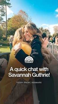Chatting with TODAY Show host, Savannah Guthrie 💛🧡