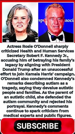 Rosie O’Donnell Blasts RFK Jr., Calls Him ‘Very Dangerous’ Over Trump Alliance