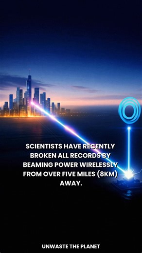 Electricity Beamed Over Five Miles Without Cables Electricity has been wirelessly transmitted over more than five miles, marking a major breakthrough in long-distance power delivery. The U.S. Defense Advanced Research Projects Agency (DARPA), through its Persistent Optical Wireless Energy Relay (POWER) program, successfully beamed over 800 watts of energy across a distance of 8.6 kilometers (5.3 miles), setting a new record for optical power transmission. The achievement was made possible by a n