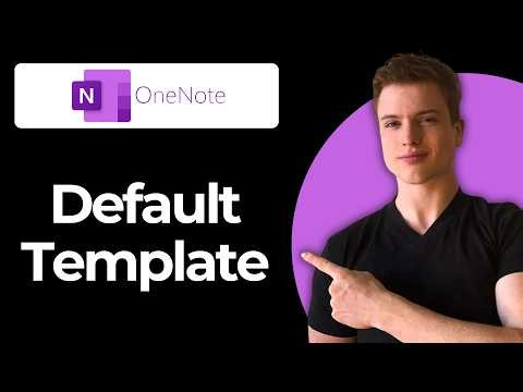 How To Set A Default Template For A Section In OneNote (Best Method)