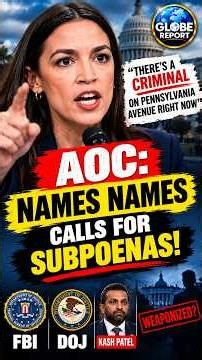 AOC EXPLODES: “There’s a Criminal on Pennsylvania Avenue!”