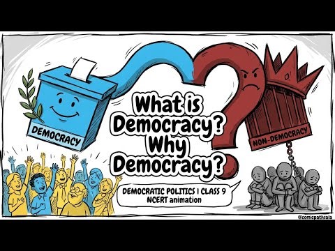 What Is Democracy? Why Democracy? | Class 9 Civics Chapter 1 | NCERT Whiteboard ANIMATION Explainer