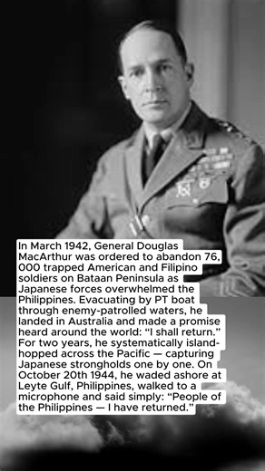 The General Who Promised to Return and Kept His Word #ww2 #history