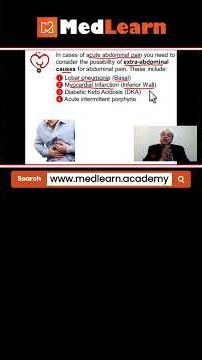 Acute abdominal pain (CME)