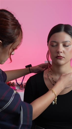 ASMR Jewelry Styling | Necklace & Earrings Micro Adjustments, Finishing Touches & Relaxing Triggers #asmrrealperson #styling #lintroller #jewelry #ivybasmr #asmrtok