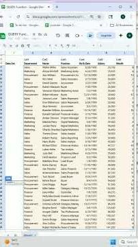 Lesson 1: Google Sheets QUERY Function Part 3 | Date & Month #googlesheets