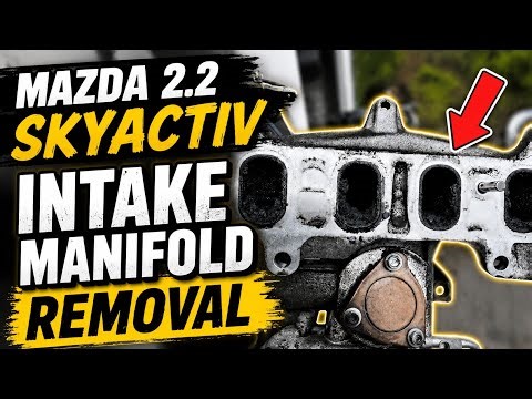 Mazda cx-5 2.2 diesel, Removing Intake Manifold for Cleaning
