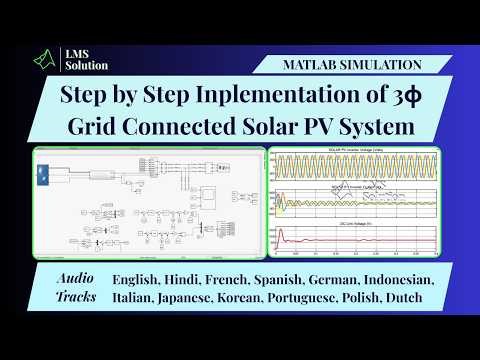 Step by Step Implementation of Three Phase Grid Connected Solar PV System in MATLAB | 3ϕ Grid PV